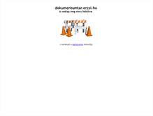 Tablet Screenshot of dokumentumtar.ercsi.hu